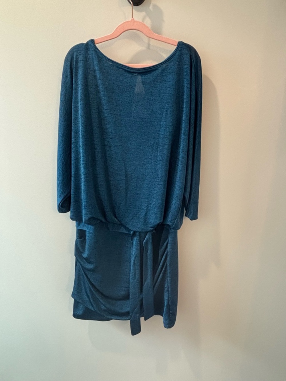 White House Black Market Teal Mini Dress with Belt